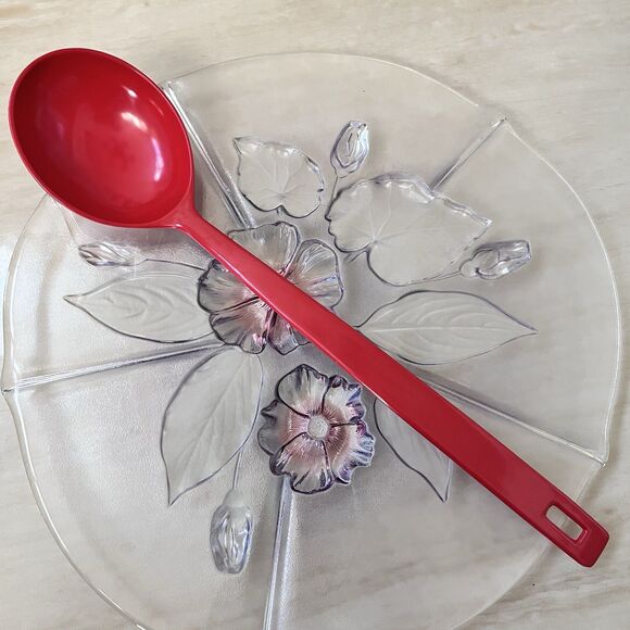 COPCO MELAMINE Utensils Serving Spoon/Fork/Strainer Long Handle Blue Red White - Picture 2 of 14